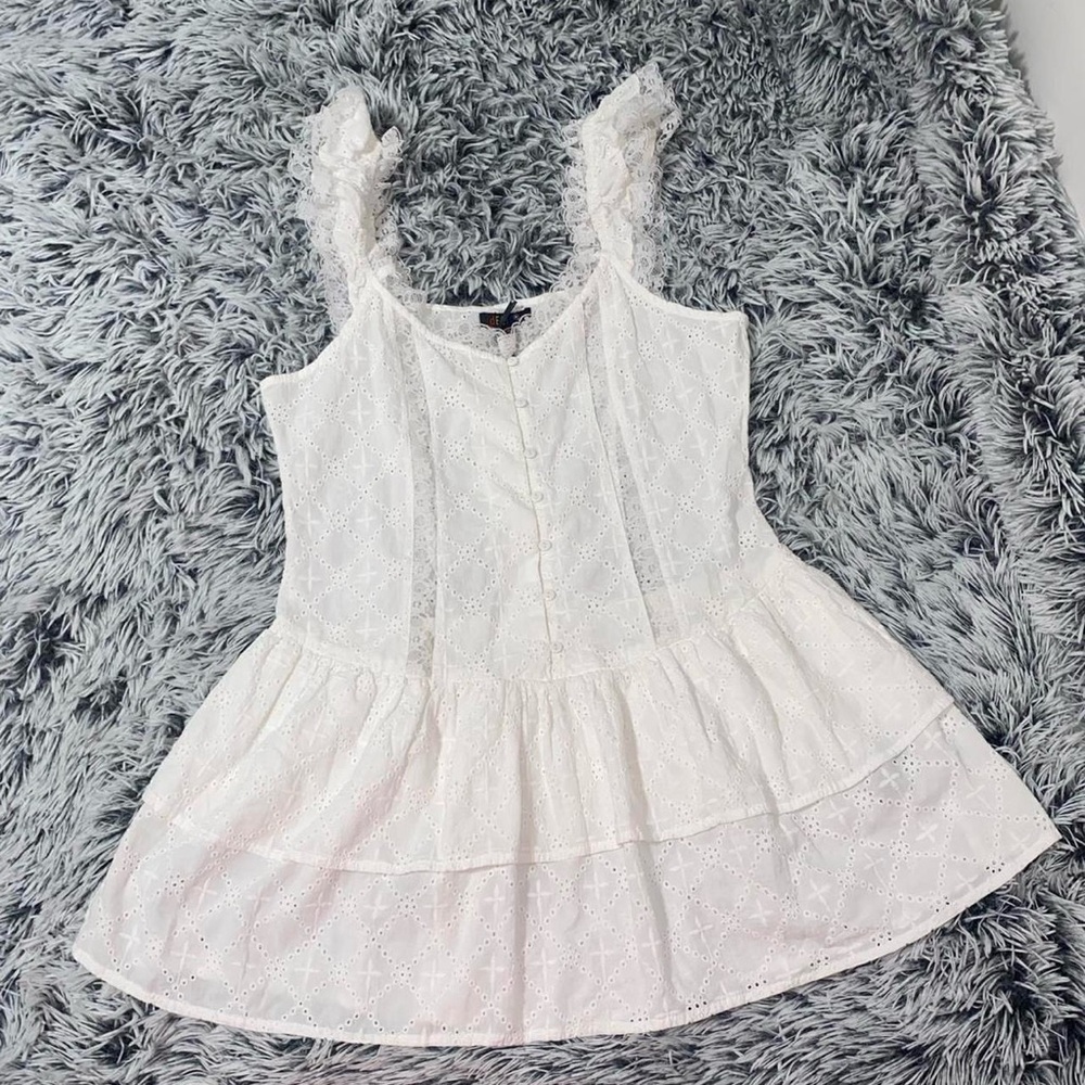 Dollskill Delia’s White eyelet babydoll dress